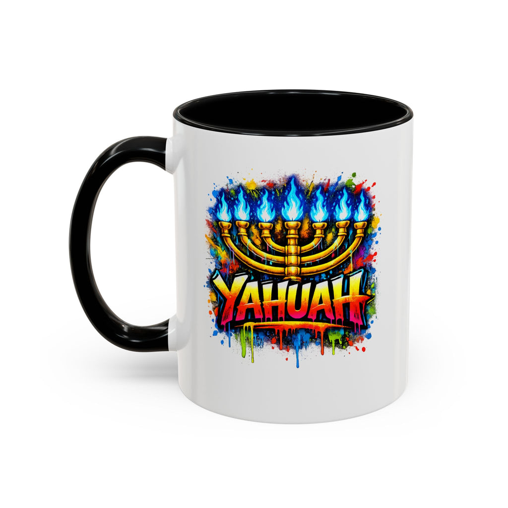 Yahuah colorful Menorah Coffee Mug