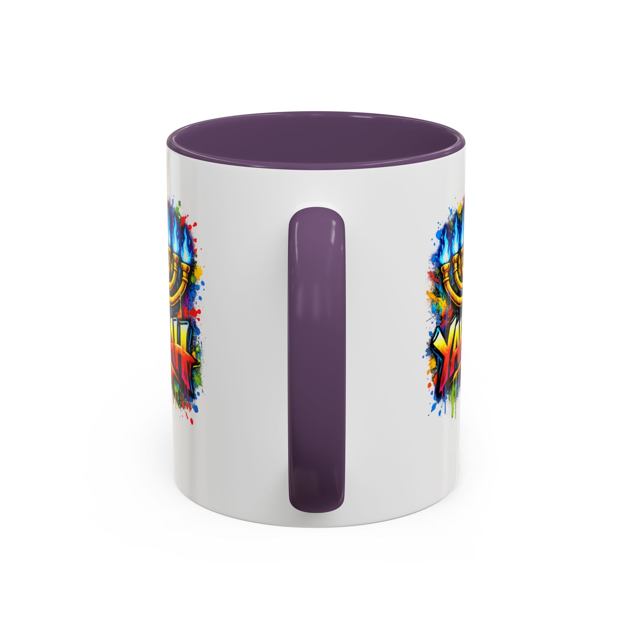 Yahuah colorful Menorah Coffee Mug