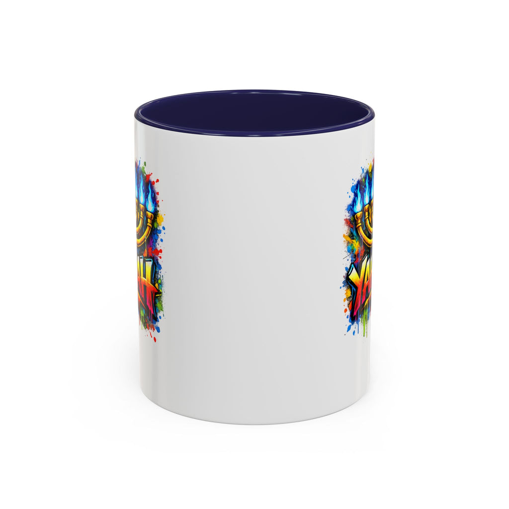 Yahuah colorful Menorah Coffee Mug