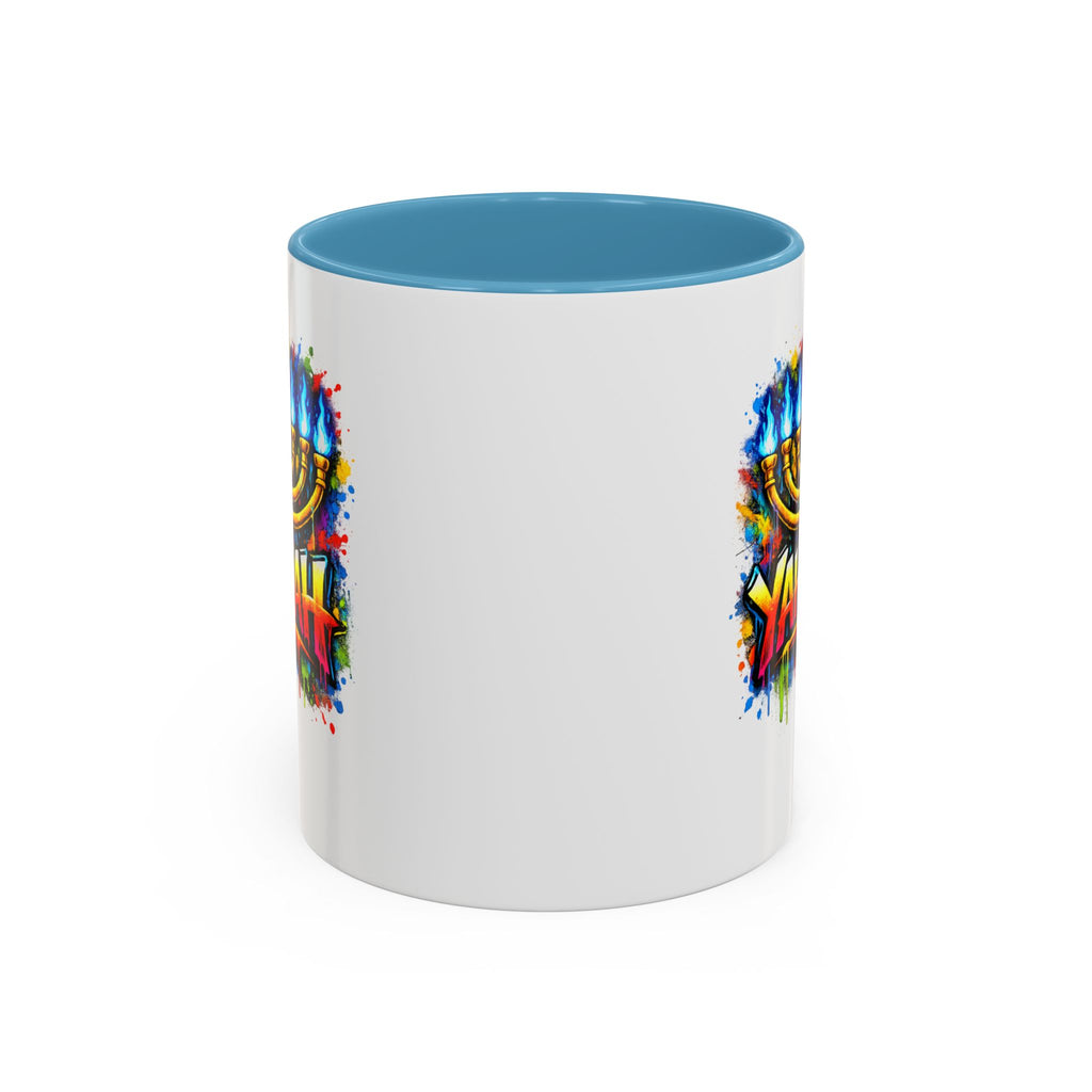 Yahuah colorful Menorah Coffee Mug
