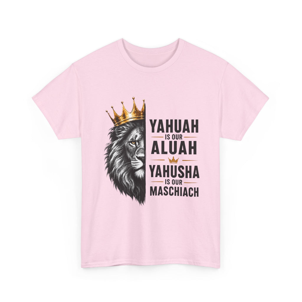 Yahuah is Our Aluah, Yahusha is Our Mashiach Lion Crown Shirt
