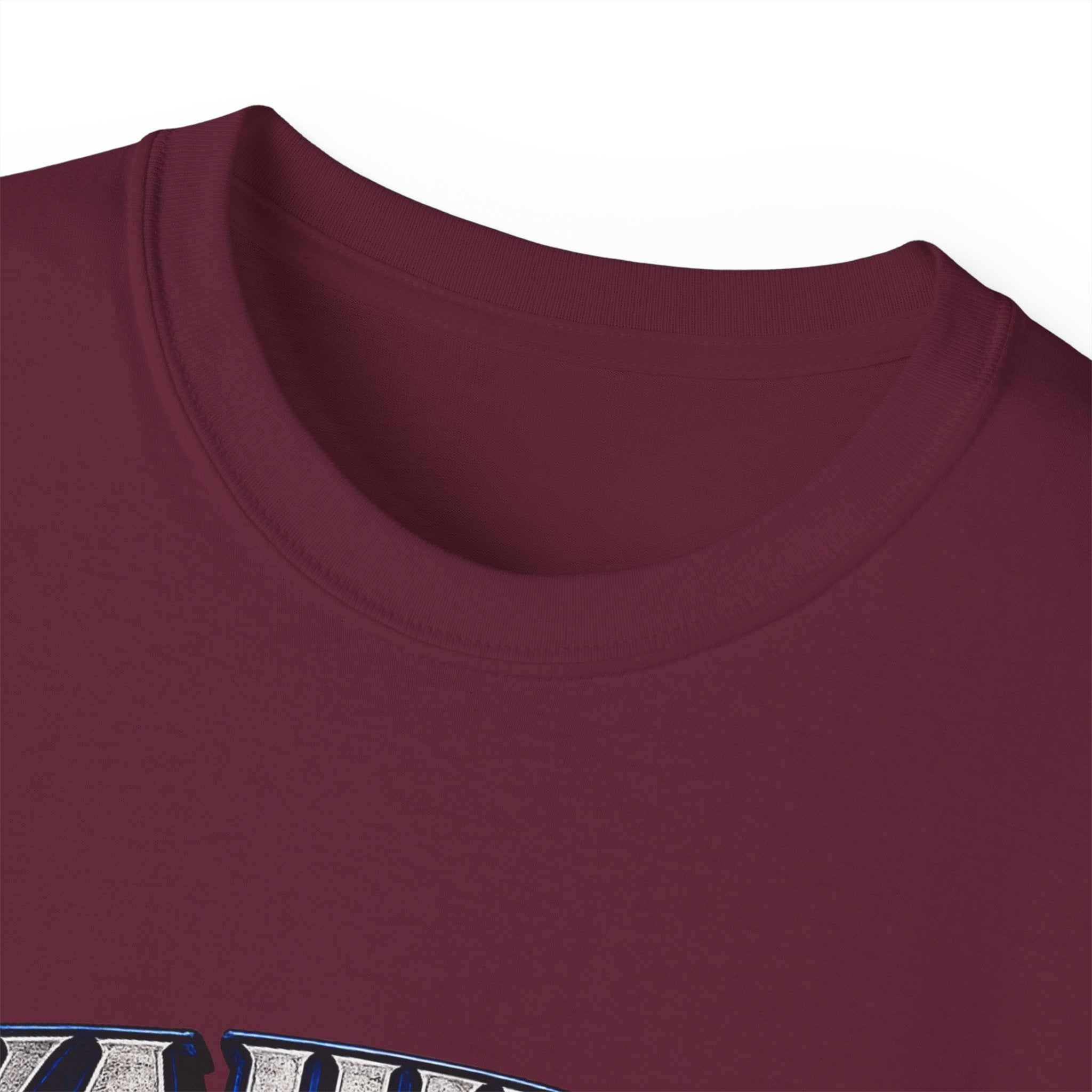 Yahuah Menorah T-Shirt — Yahuah Graphic Tee with Blue Flame Menorah