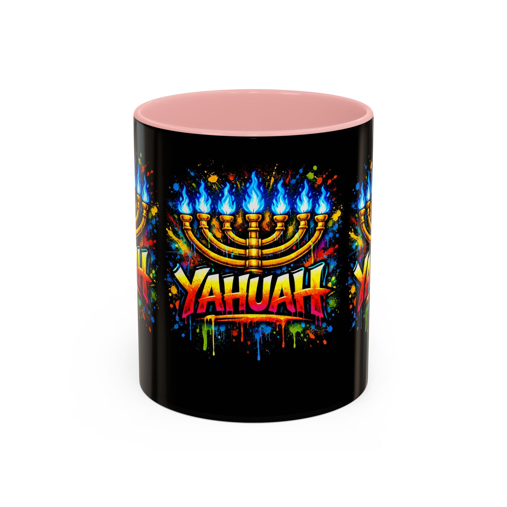 Yahuah Menorah Coffee Mug — Vibrant Set Apart Accent Mug (11/15 oz)