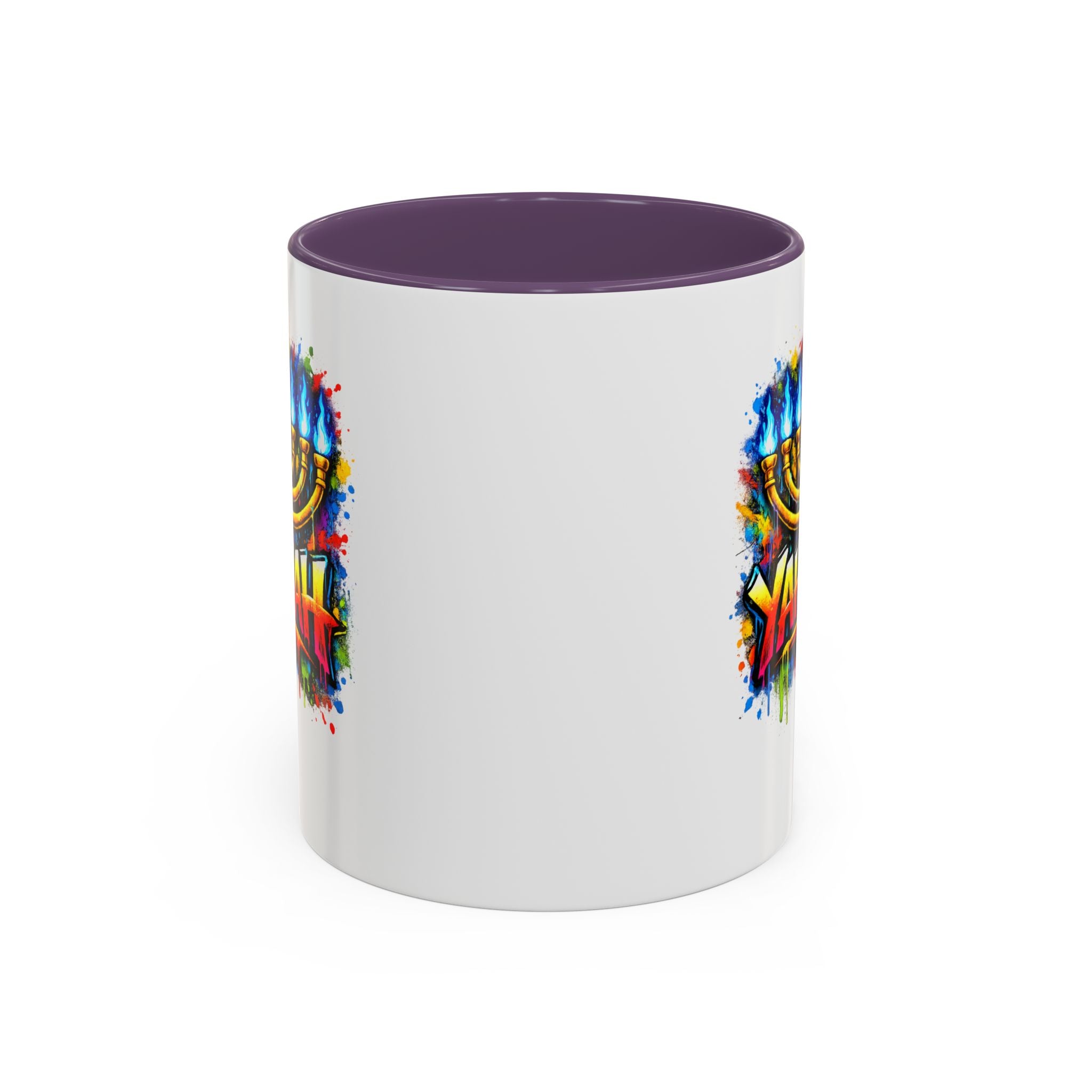 Yahuah colorful Menorah Coffee Mug
