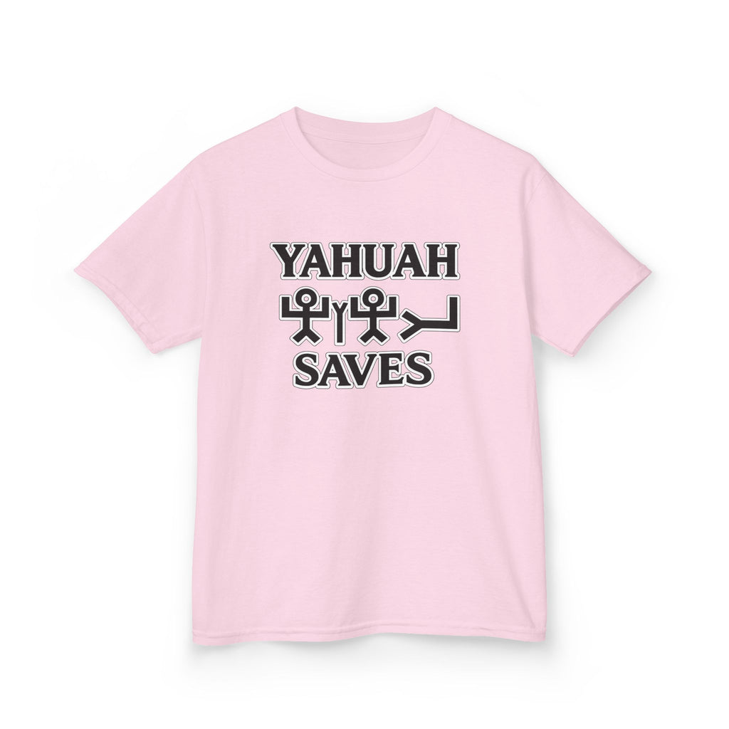 Kids T-Shirt – "Yahuah Saves" Pictograph Hebrew