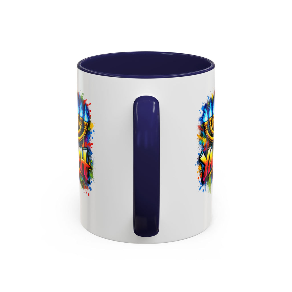 Yahuah colorful Menorah Coffee Mug