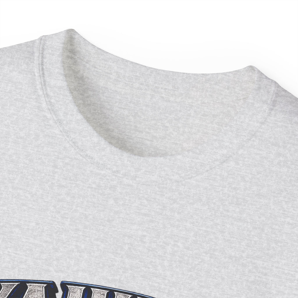 Yahuah Menorah T-Shirt — Yahuah Graphic Tee with Blue Flame Menorah