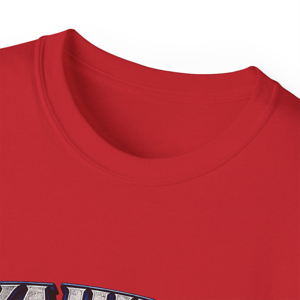 Yahuah Menorah T-Shirt — Yahuah Graphic Tee with Blue Flame Menorah