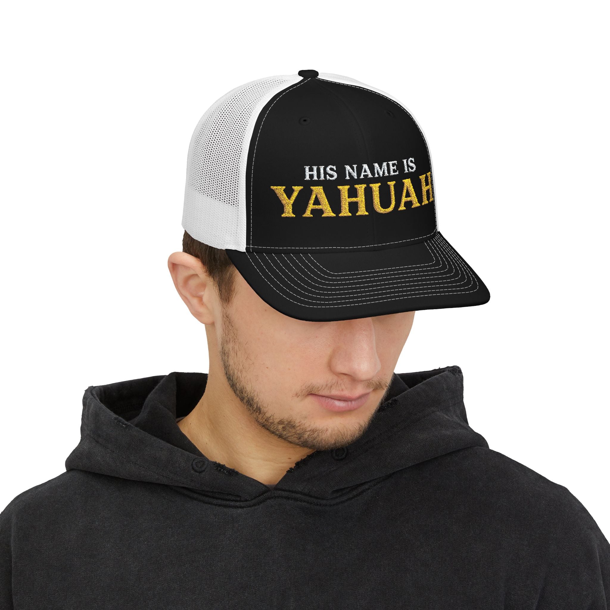 His Name Is Yahuah Snapback Trucker Cap