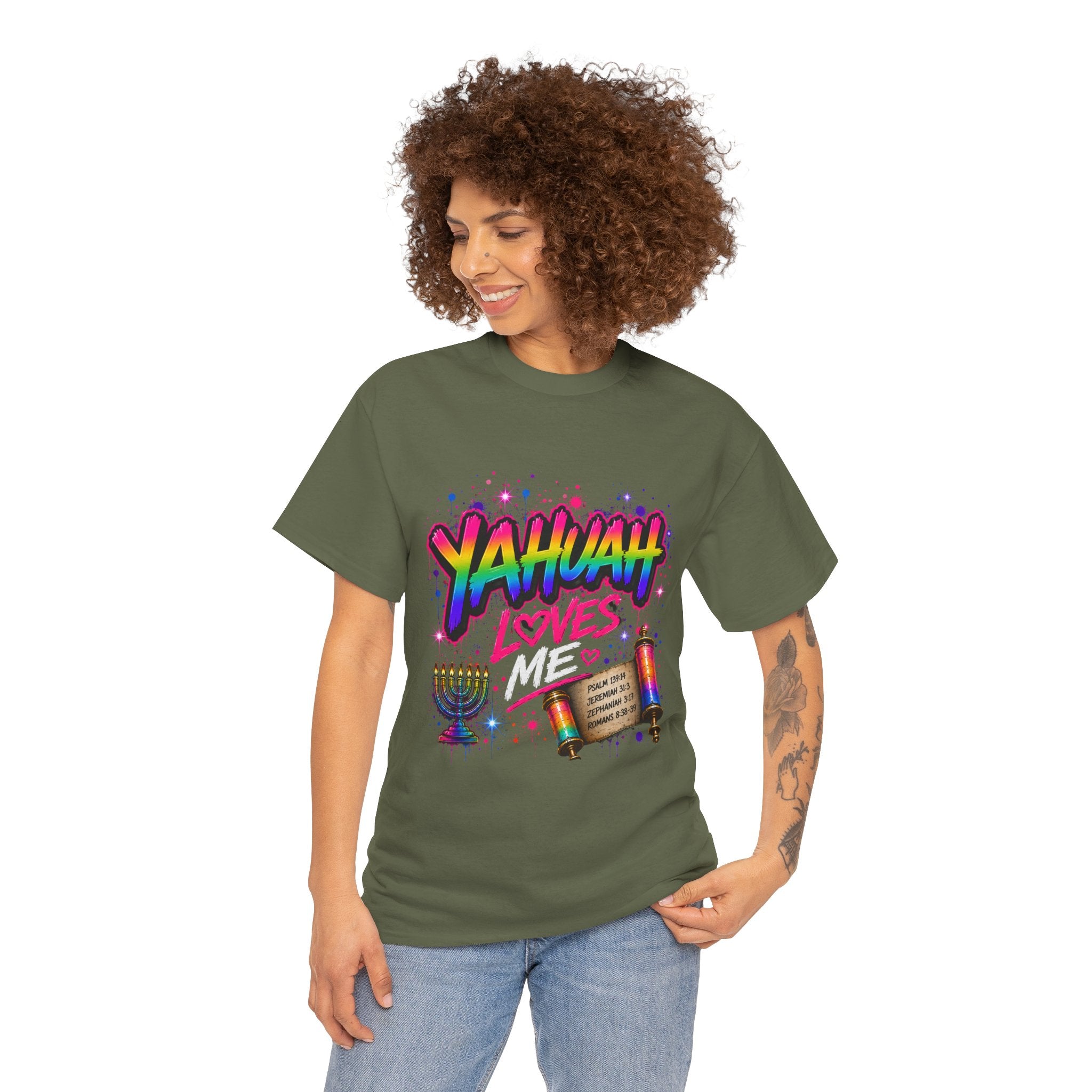 T-Shirt — "Yahuah" Loves Me Faith Tee