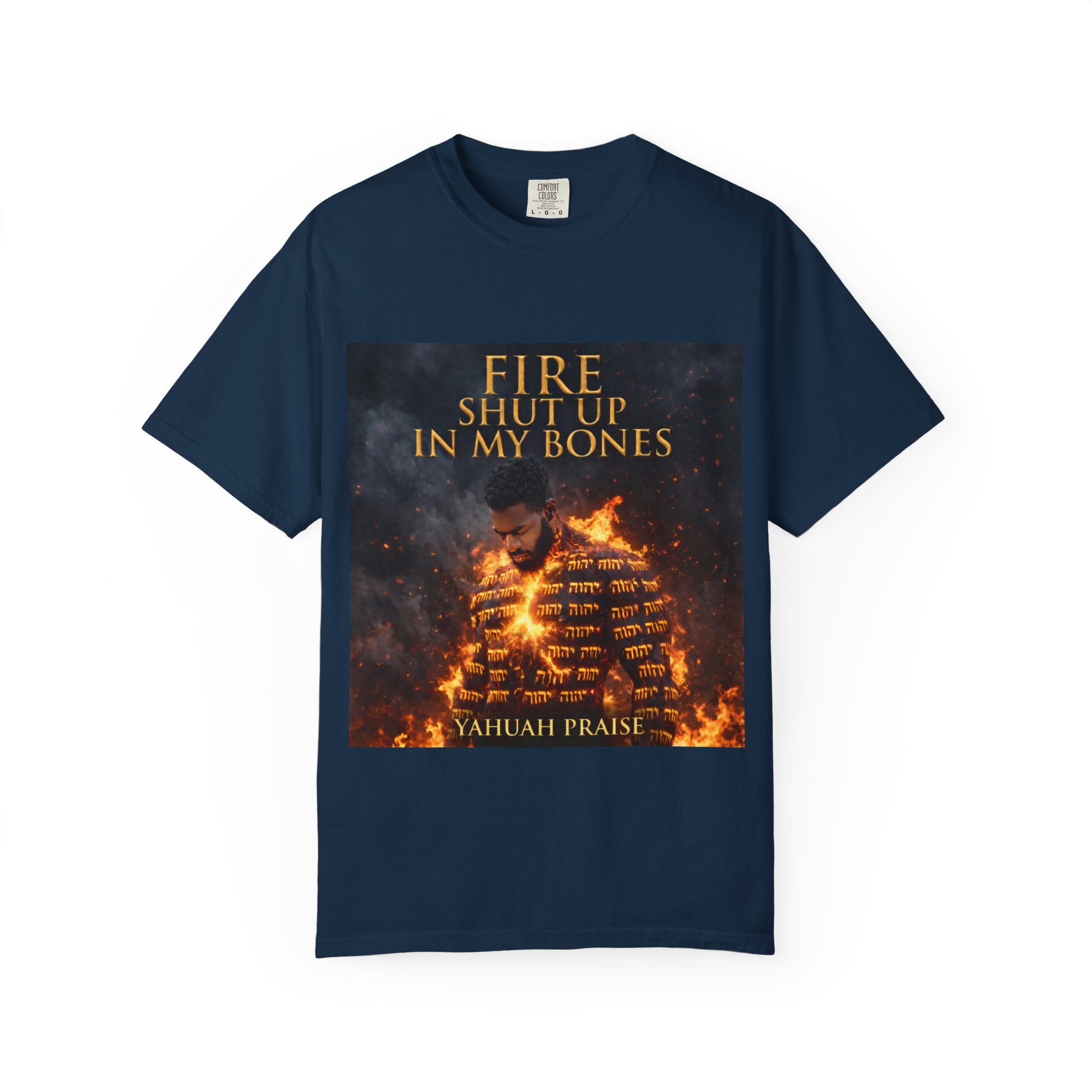 T-Shirt — "Fire Shut Up In My Bones" Graphic Tee