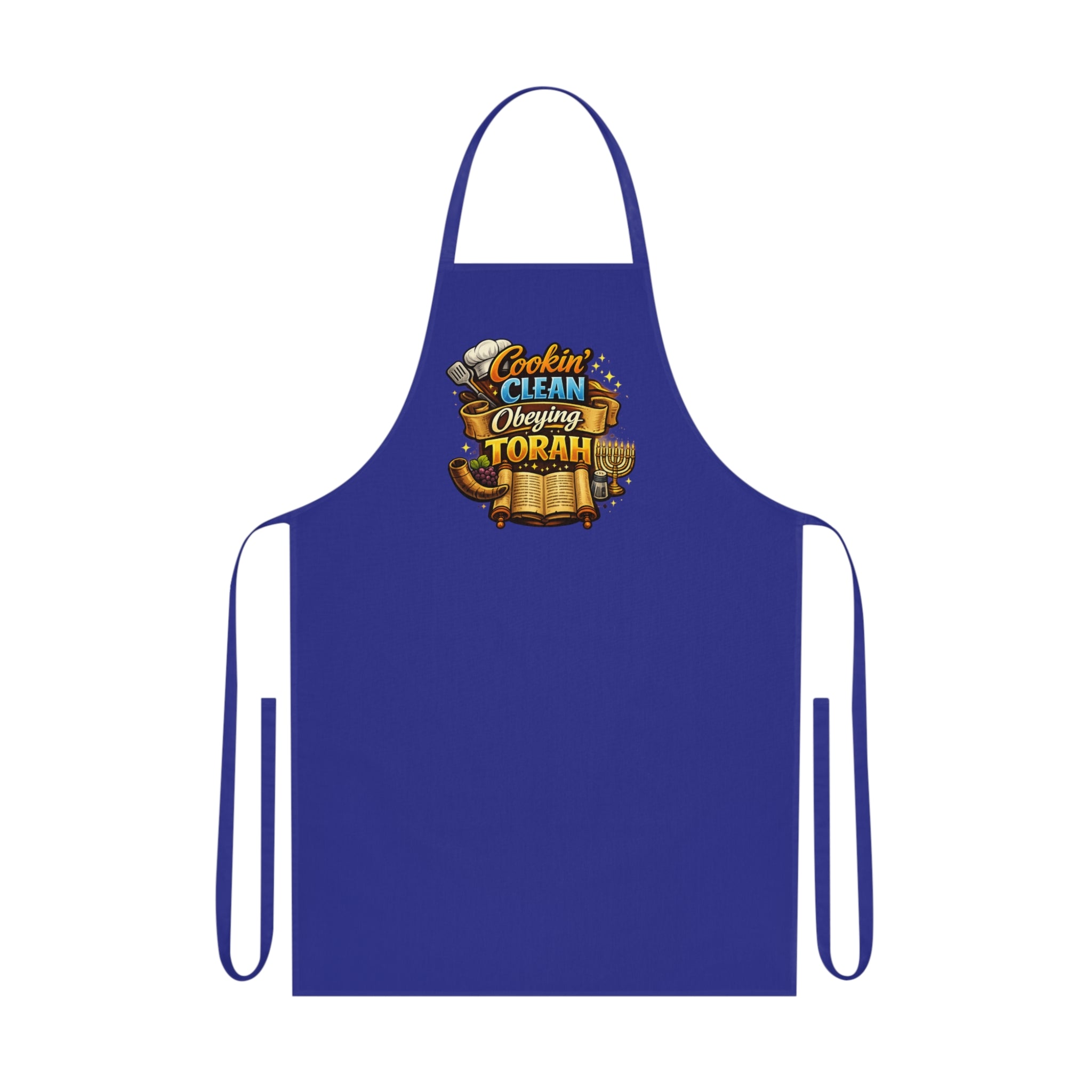 Set Apart Cooking Apron – "Cookin' Clean, Obeying Torah" Cotton Apron