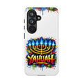 Menorah Yahuah Phone Case — Colorful Graffiti Protective Case