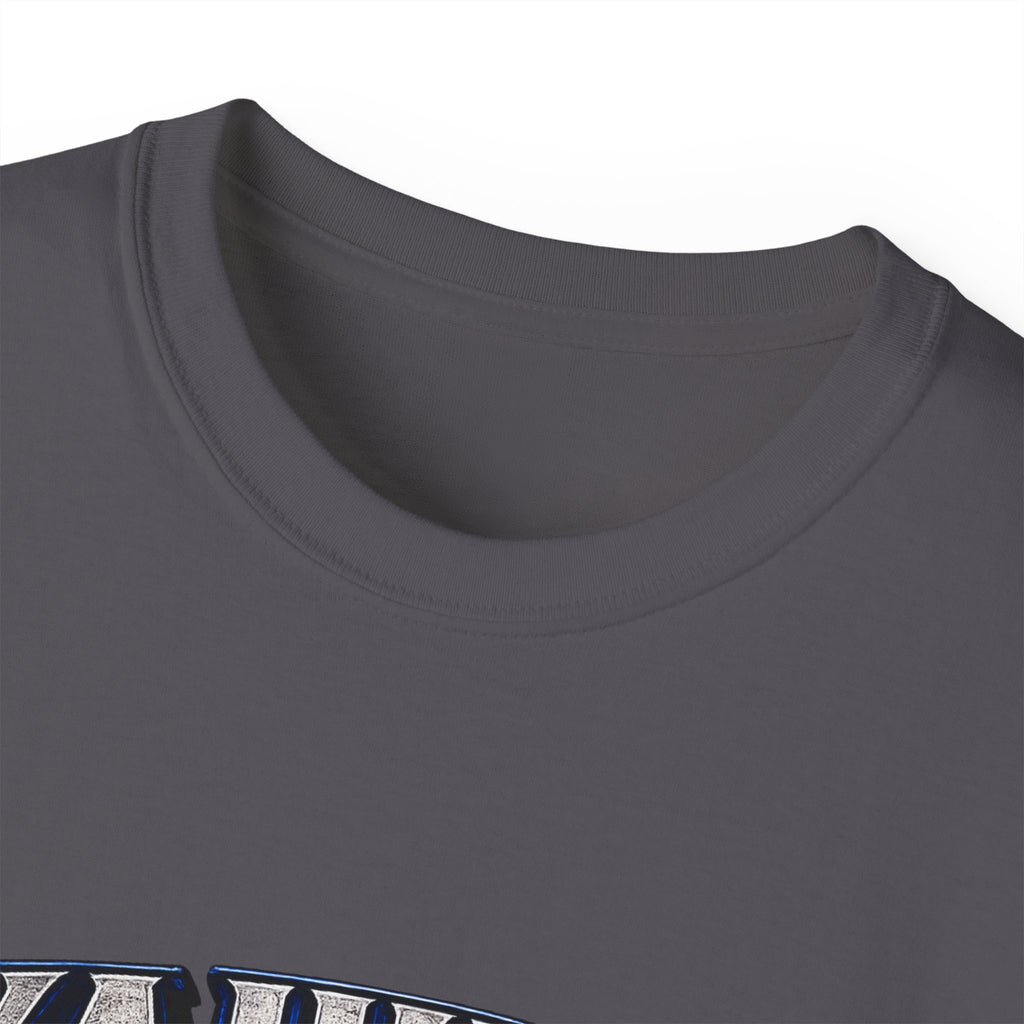 Yahuah Menorah T-Shirt — Yahuah Graphic Tee with Blue Flame Menorah