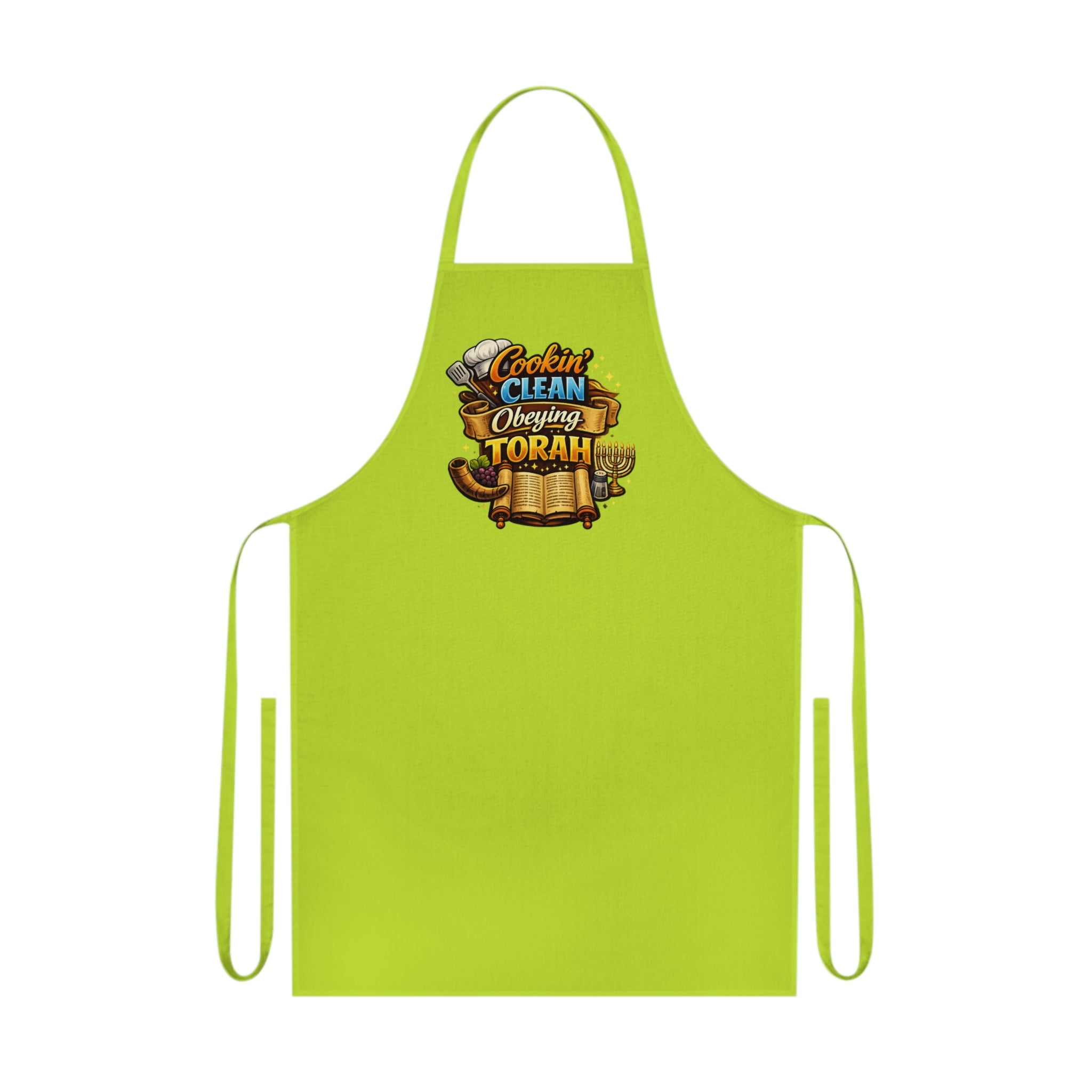 Set Apart Cooking Apron – "Cookin' Clean, Obeying Torah" Cotton Apron