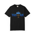 Yahuah Menorah Shirt with Yahusha the son's Name on the Menorah