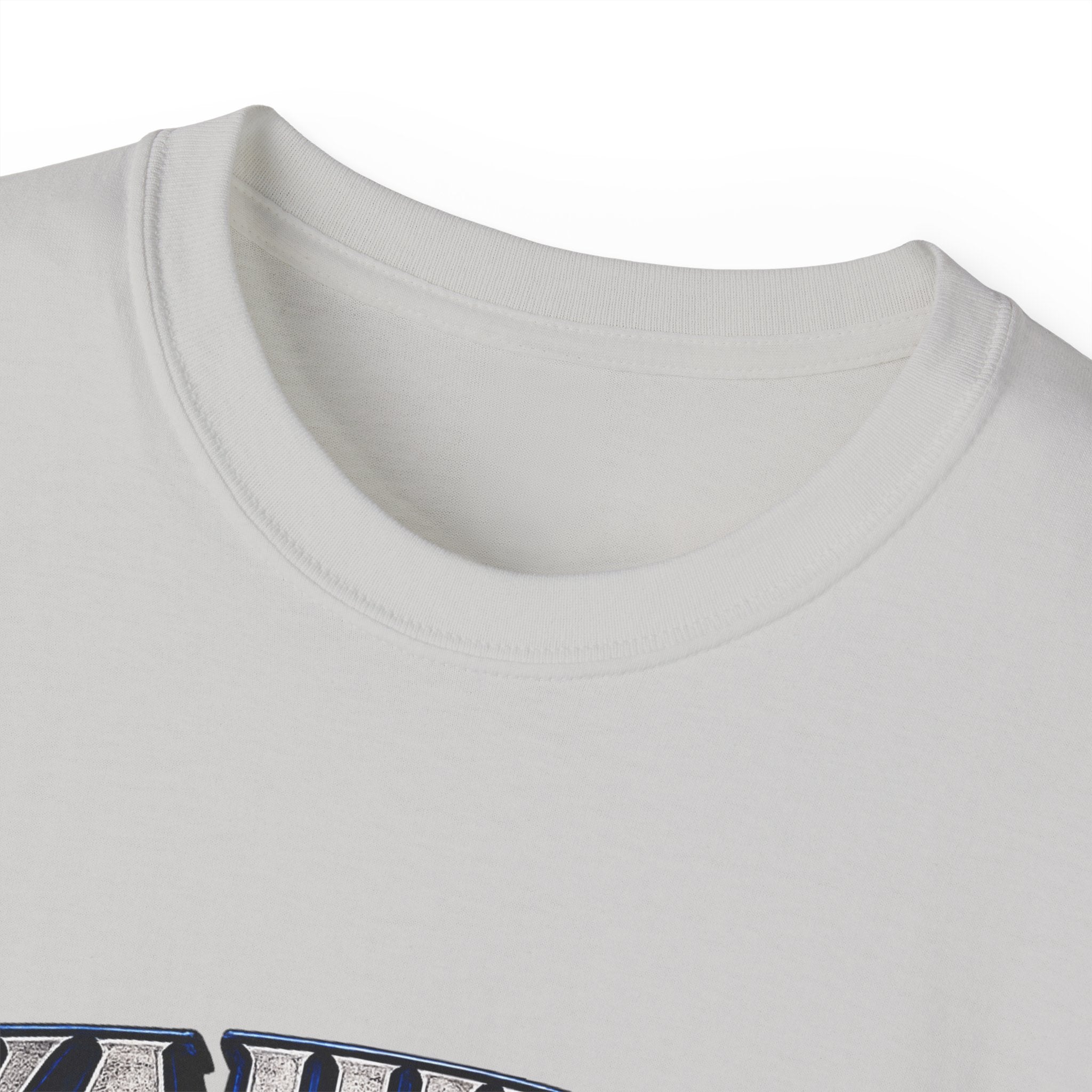 Yahuah Menorah T-Shirt — Yahuah Graphic Tee with Blue Flame Menorah