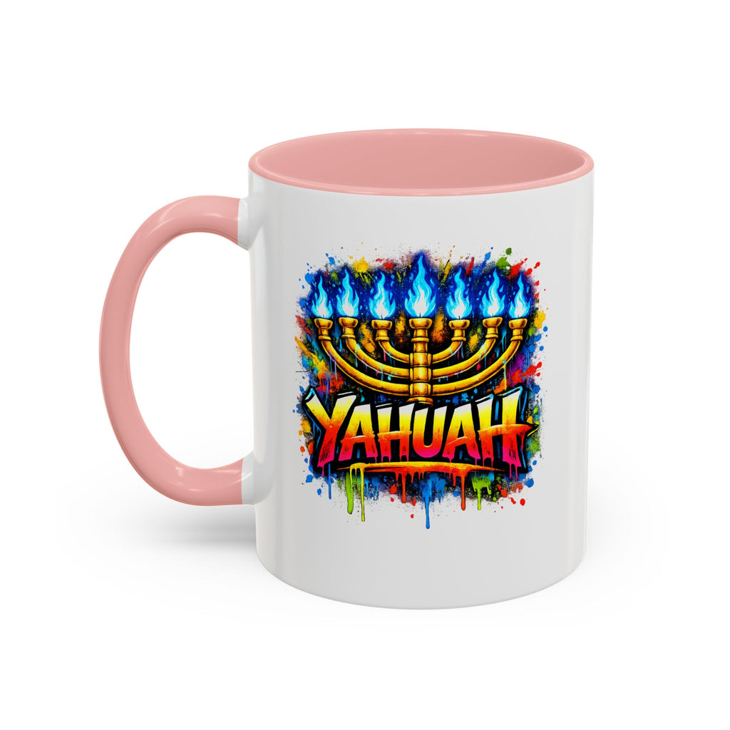 Yahuah colorful Menorah Coffee Mug