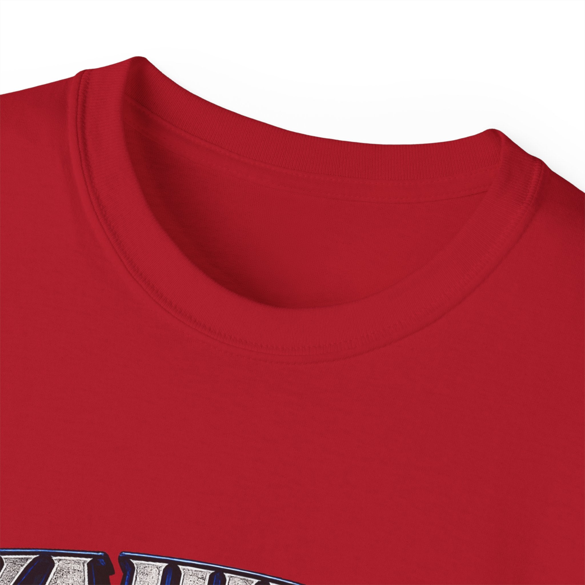 Yahuah Menorah T-Shirt — Yahuah Graphic Tee with Blue Flame Menorah
