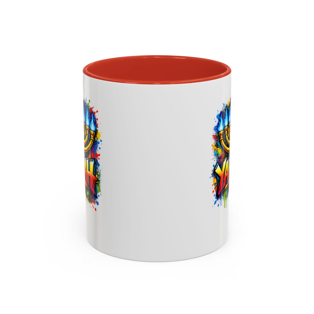 Yahuah colorful Menorah Coffee Mug