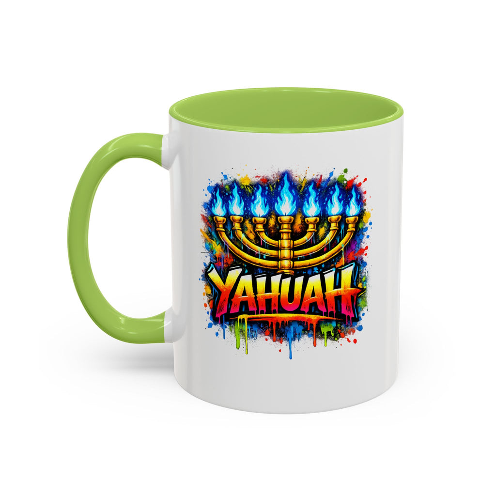 Yahuah colorful Menorah Coffee Mug