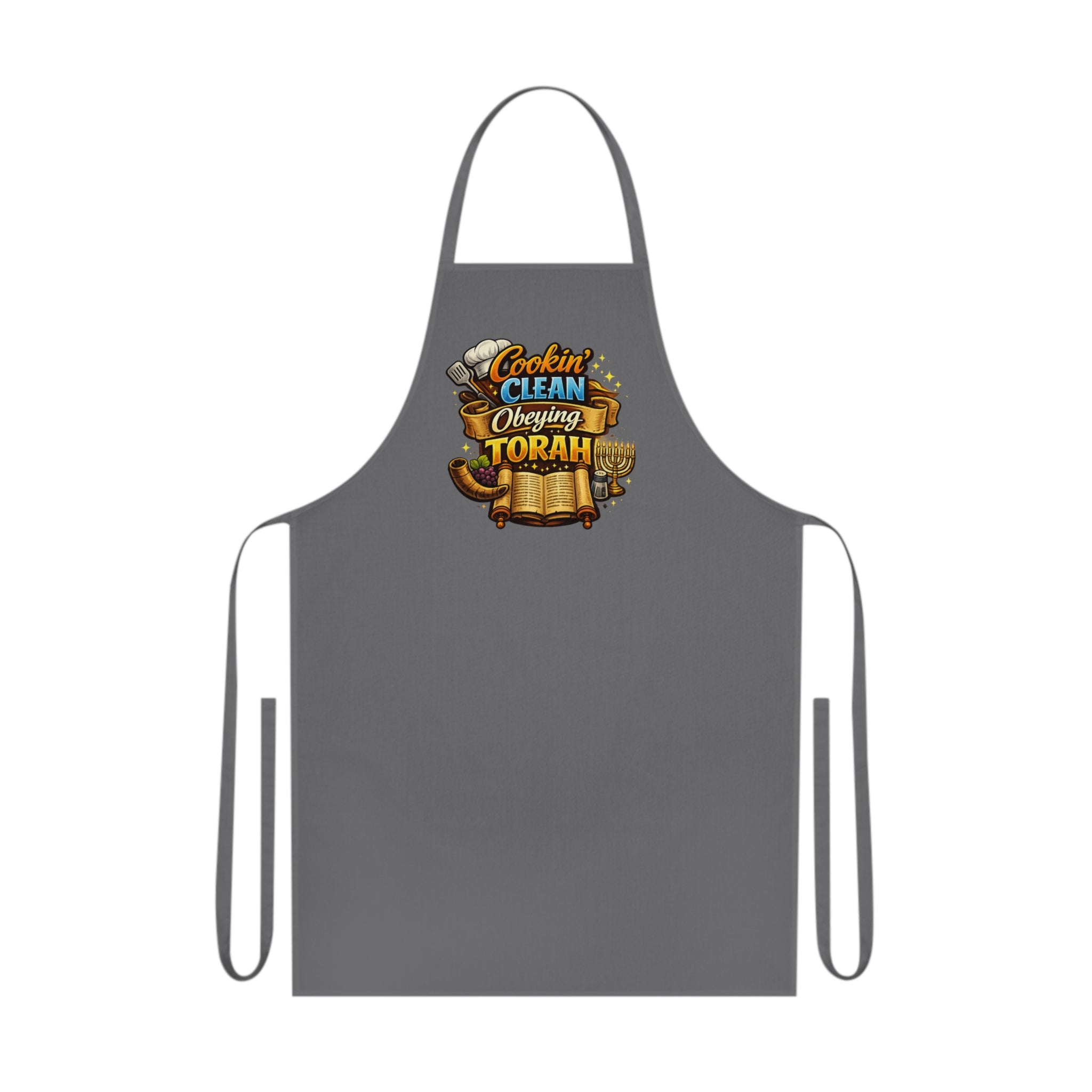 Set Apart Cooking Apron – "Cookin' Clean, Obeying Torah" Cotton Apron