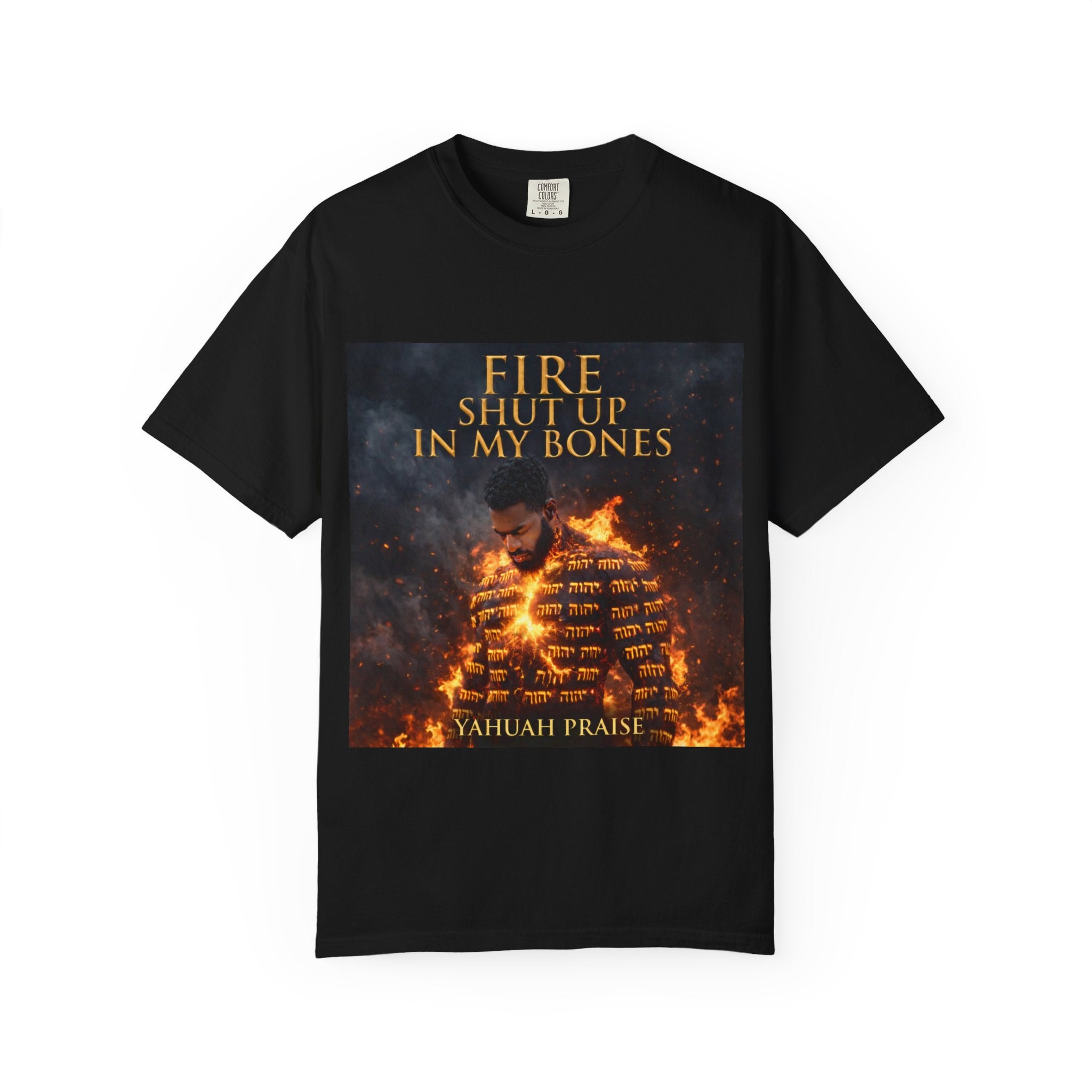 T-Shirt — "Fire Shut Up In My Bones" Graphic Tee